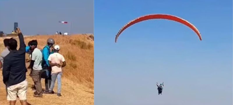 Student Uses Paragliding to Reach College Exam on Time, Beating Traffic in India