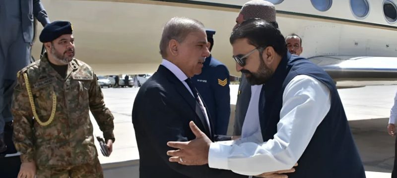 PM Shehbaz Sharif Arrives in Quetta to Participate in Jirga on Balochistan Security Issues