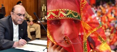President Zardari Signs Bill Criminalizing Child Marriage into Law