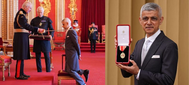 British-Pakistani Sadiq Khan Becomes First London Mayor to Receive Knighthood Honor