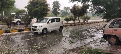 Heavy Rainfall Cools Weather in Punjab, KP, and Islamabad