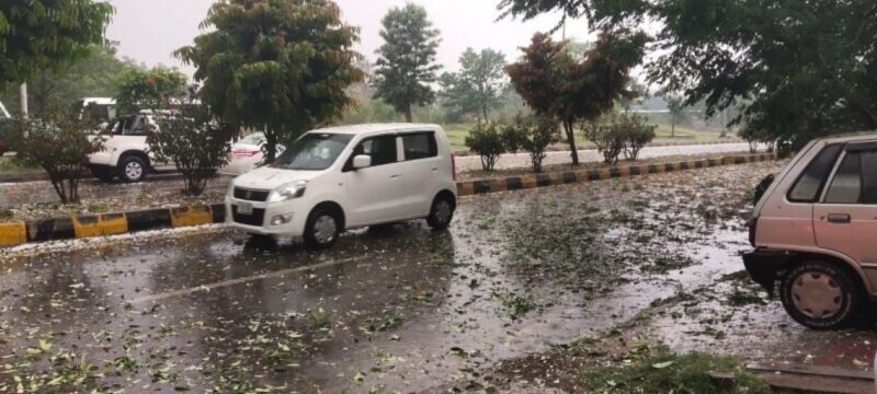 Heavy Rainfall Cools Weather in Punjab, KP, and Islamabad