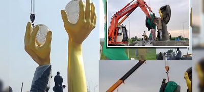 Balls in Hands Sculpture Removed After Online Backlash in Islamabad