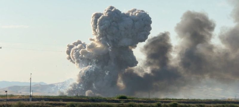 Explosion at California Fireworks Warehouse