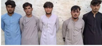 Five Suspected Suicide Bombers Arrested at Pak-Afghan Border