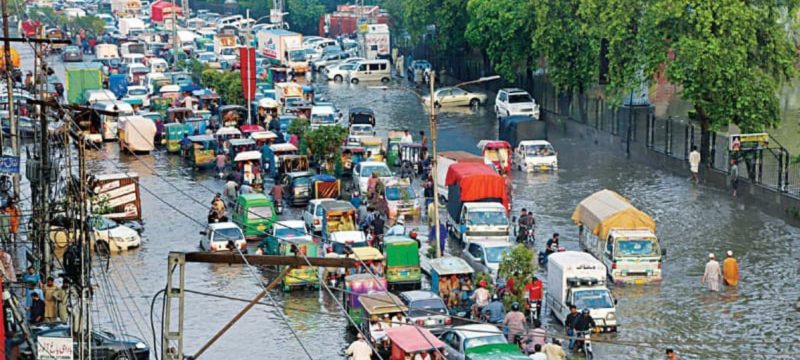 Heavy Rains Disrupt Lahore, Causing Widespread Damage and Chaos