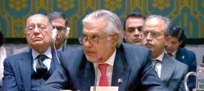 Ishaq Dar Leads Pakistan’s Engagements at UNSC Sessions in New York