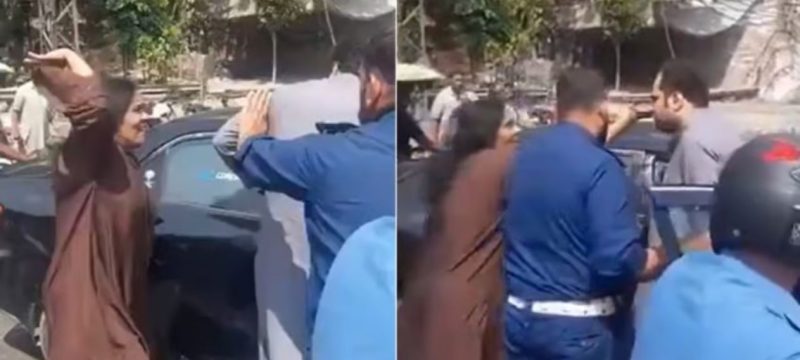 Lahore Woman Seen Caught Driver Following Minor Car Accident (VIDEO)