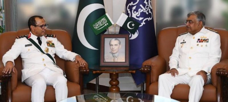 Strengthening Bilateral Ties: Saudi Naval Chief Meets Pakistan's CJCSC to Discuss Maritime Security
