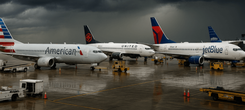 Bad Weather Disrupts Flight Schedule Nationwide