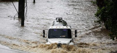 Hurricane Erin Restrengthens, Lashes Caribbean with Rain