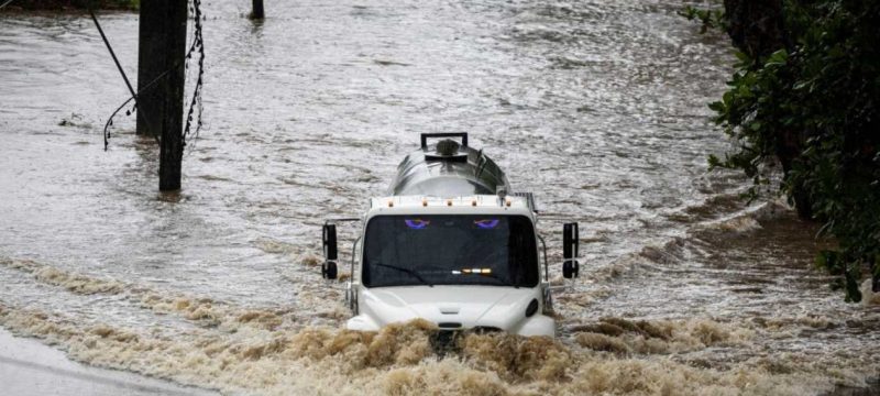 Hurricane Erin Restrengthens, Lashes Caribbean with Rain