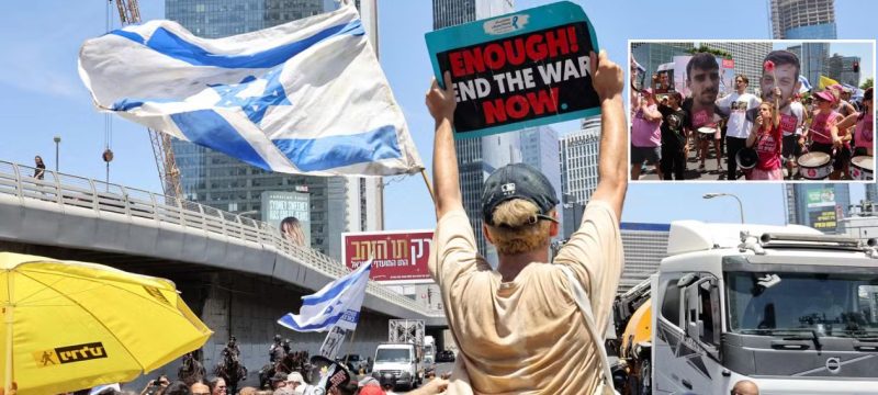 Israelis Stage Nationwide Protests Demanding Hostage Release and End to Gaza War