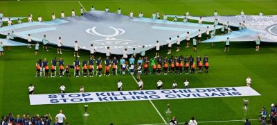 UEFA Displaying banner