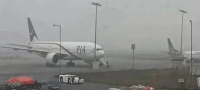 Islamabad Flight Aborts Karachi Landing During Heavy Rain