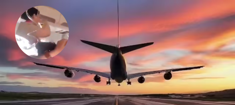 Ur Airlines emergency landing in Baghdad VIDEO