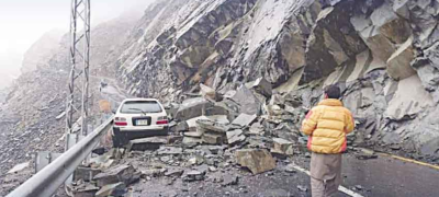 Five key roads blocked in Rawalakot after heavy rains