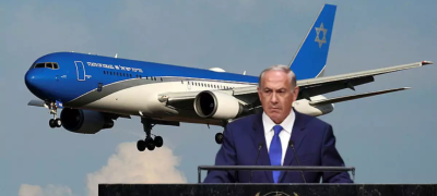 Netanyahu’s Plane Takes Unusual Flight Path to UN Summit