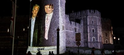 Trump-Epstein Projection at Windsor Castle Sparks Arrests