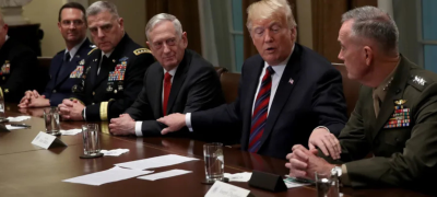 Trump’s Defense Chief Meets Army Generals Unexpectedly