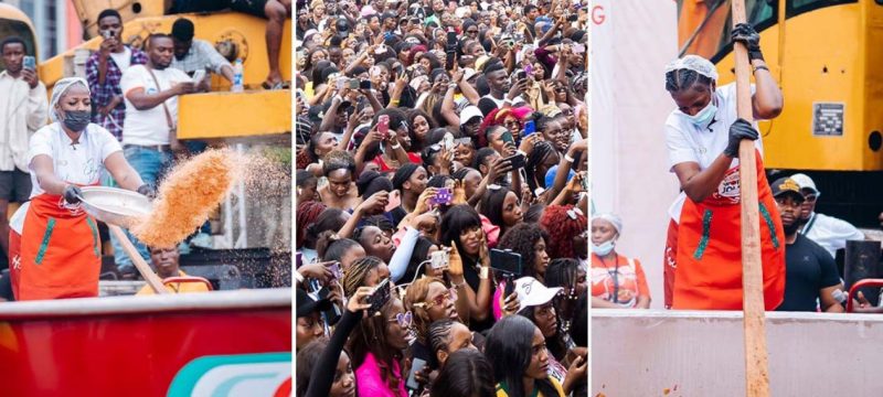 Nigerian chef breaks world record for largest jollof rice dish