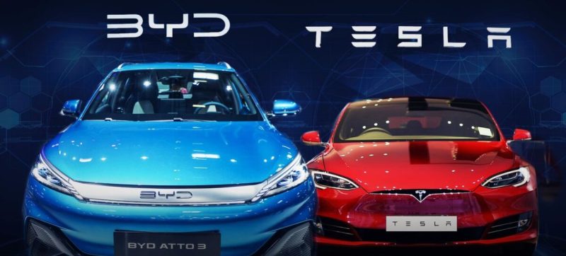 Chinese EV Maker BYD Outsells Tesla in Europe for Second Month