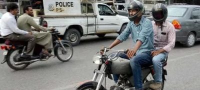 Karachi Traffic Police Enforce Orders On Motorbike Safety