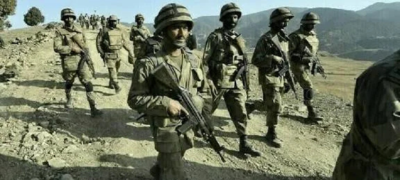 Infiltration from Afghan border thwarted; 25 terrorists killed, 5 soldiers martyred