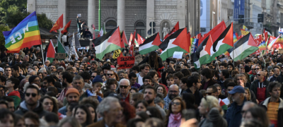 Italians Protest in Gaza Flotilla General Strike
