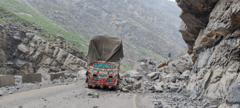 Landslide blocks highway connectivity between two provinces, halting travel and trade after heavy rainfall; rescue teams race to restore routes.