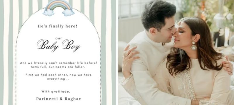 Parineeti Chopra and Raghav Chadha Welcome Their First Baby Boy