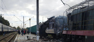 Russian Strike on Ukraine Train Injures Dozens of Civilians