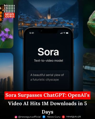 Sora Surpasses ChatGPT: OpenAI’s Video AI Hits 1M Downloads in 5 Days