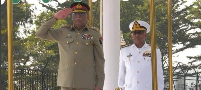 Gen Sahir Shamshad Mirza Pays Farewell Visit to Naval Headquarters