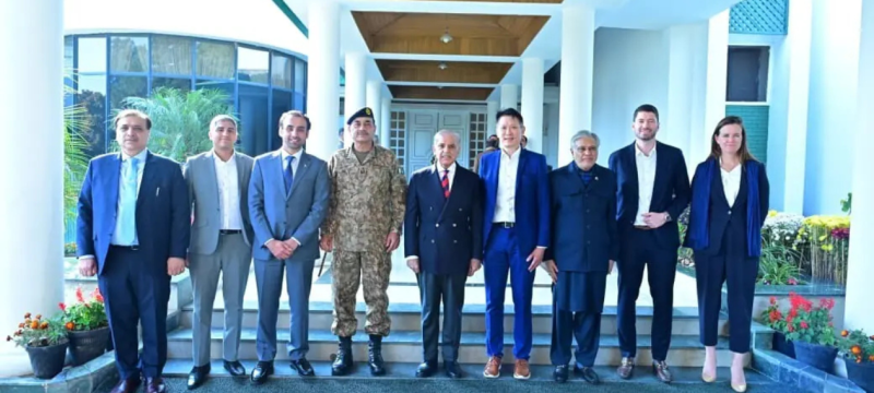 Binance delegation Meets PM Shehbaz, Field Marshal Asim Munir in Islamabad