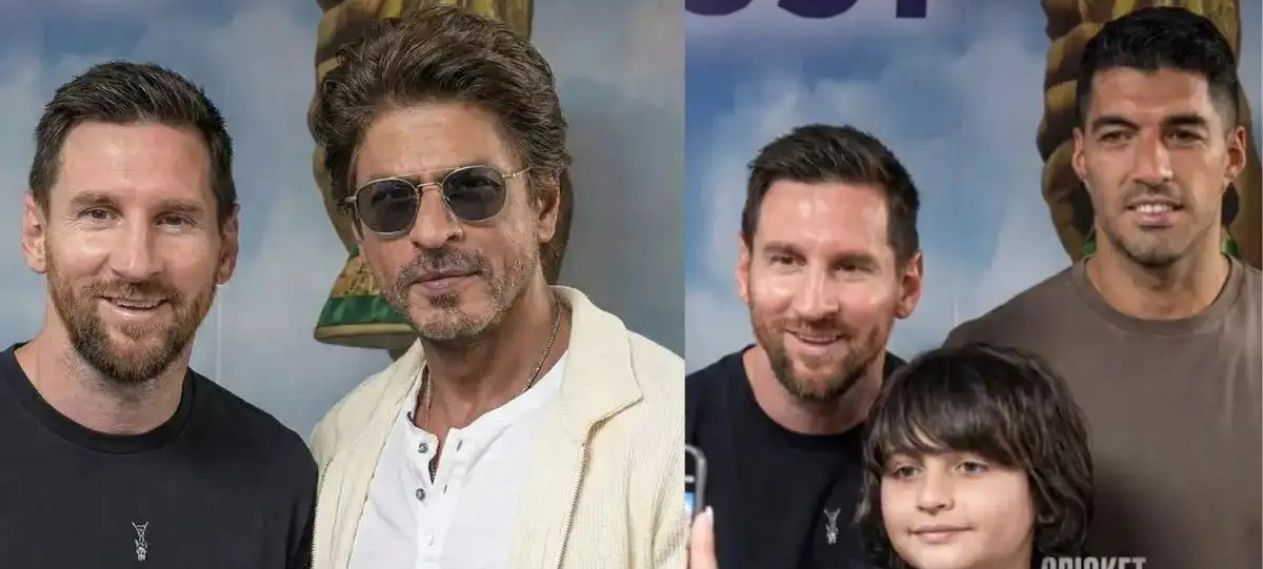 Lionel Messi Meets Shah Rukh Khan on GOAT India Tour