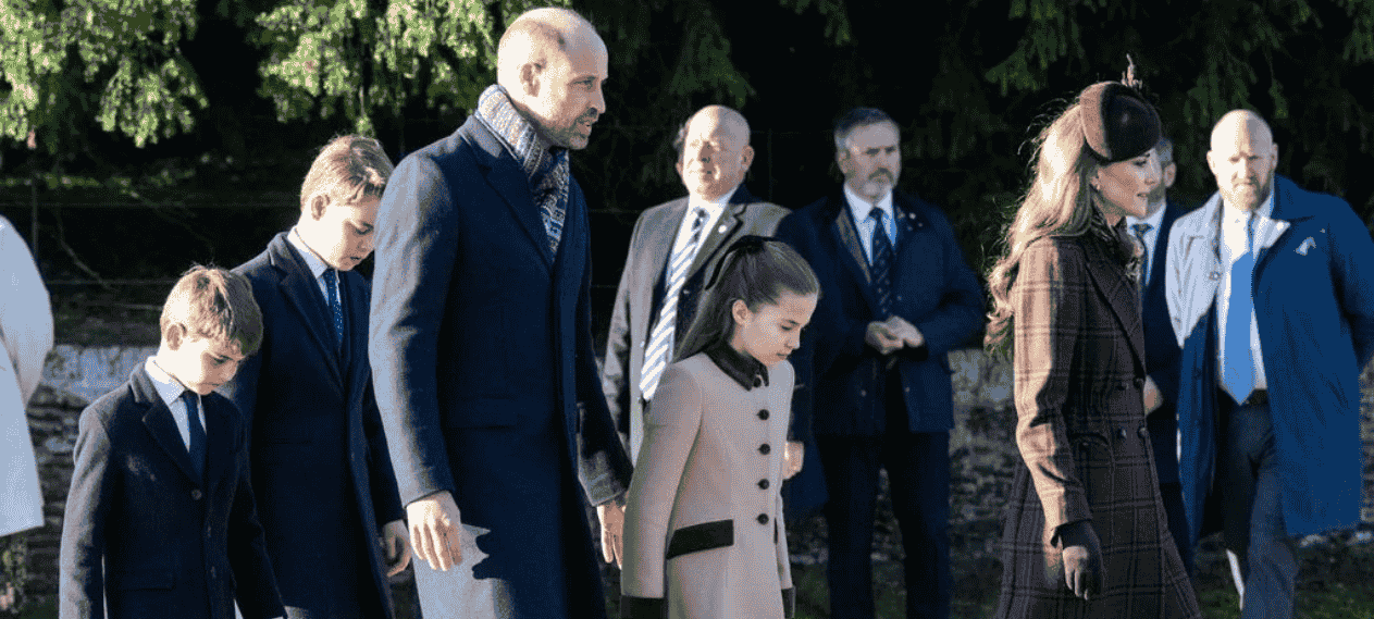 Princess Kate Enjoys Festive Outing With Charlotte And Louis in Norfolk