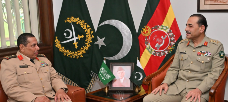 Saudi land Forces Chief, COAS Discuss Defence Cooperation
