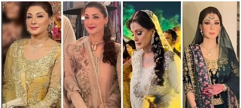 Maryam Nawaz Steals the Spotlight in Traditional Attire at Junaid’s Mehndi Event