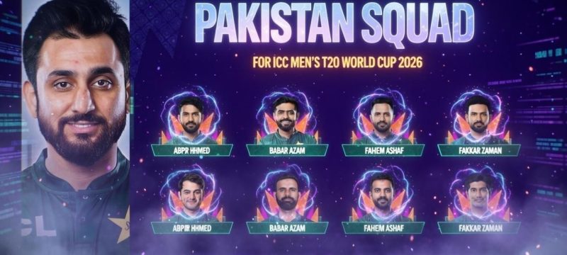 Pakistan Announces Squad for ICC Men’s T20 World Cup 2026
