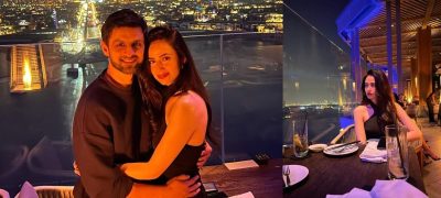 Viral Moments Sana Javed and Shoaib Malikโs Dubai New Year Celebration Steals Spotlight