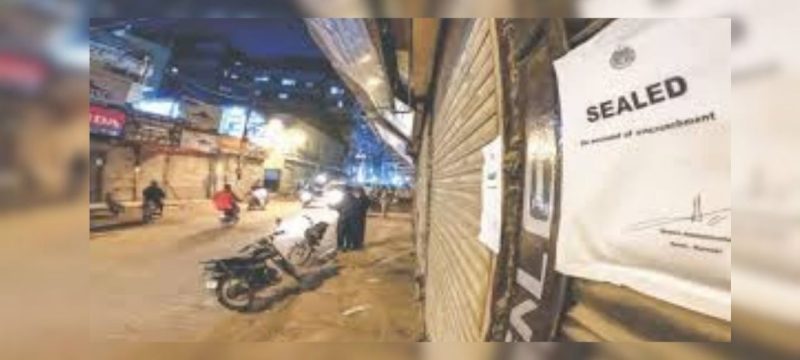 Karachi Authorities Seal Shops at Akbar Road Motorcycle Market Over Encroachments