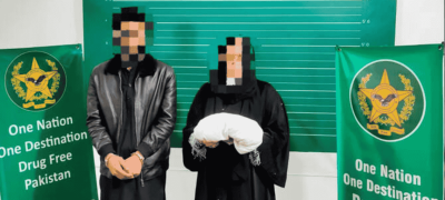 Female Passenger Arrested At Islamabad Airport With 4.48kg of Cocaine From Doha