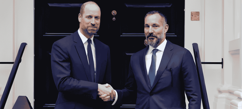 Prince William Welcomes Aga Khan V To Kensington Palace For official discussions