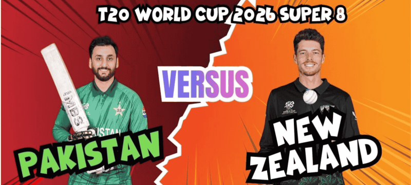 Pakistan Faces New Zealand in Key Super 8 Match of T20 World Cup