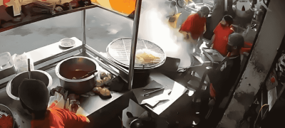 CCTV Footage Captures Car Crashing into Halwa Puri Stall in Karachi, Four Workers injured