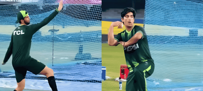 Naseem Shah And Shaheen Afridi Recreate Usman Tariq’s Moves in Nets