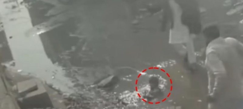 Another Child Falls Into Open Manhole in Lahore, Rescued by Bystanders