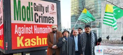 Digital Trucks in New York Display “Kashmir Is Not Forgotten” Message