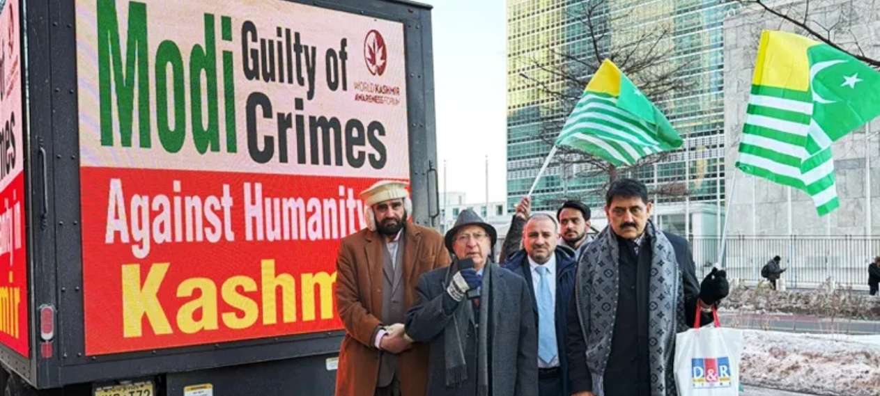 Digital Trucks in New York Display “Kashmir Is Not Forgotten” Message